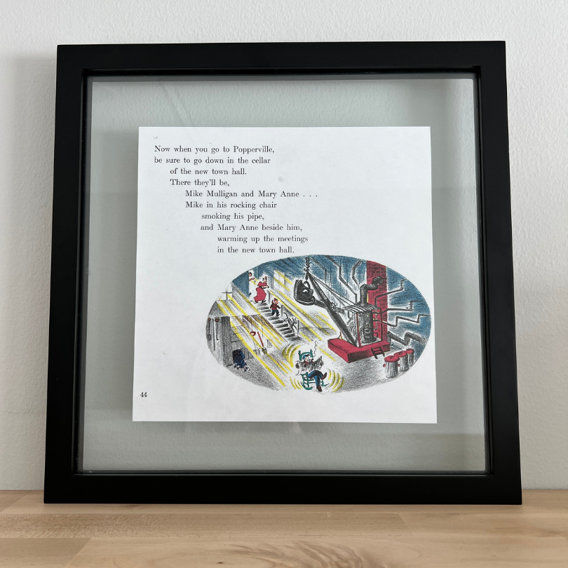 book page framed