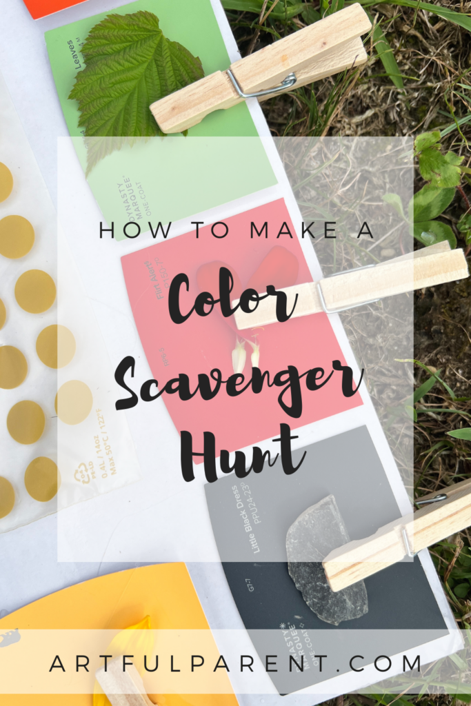 color scavenger hunt pin