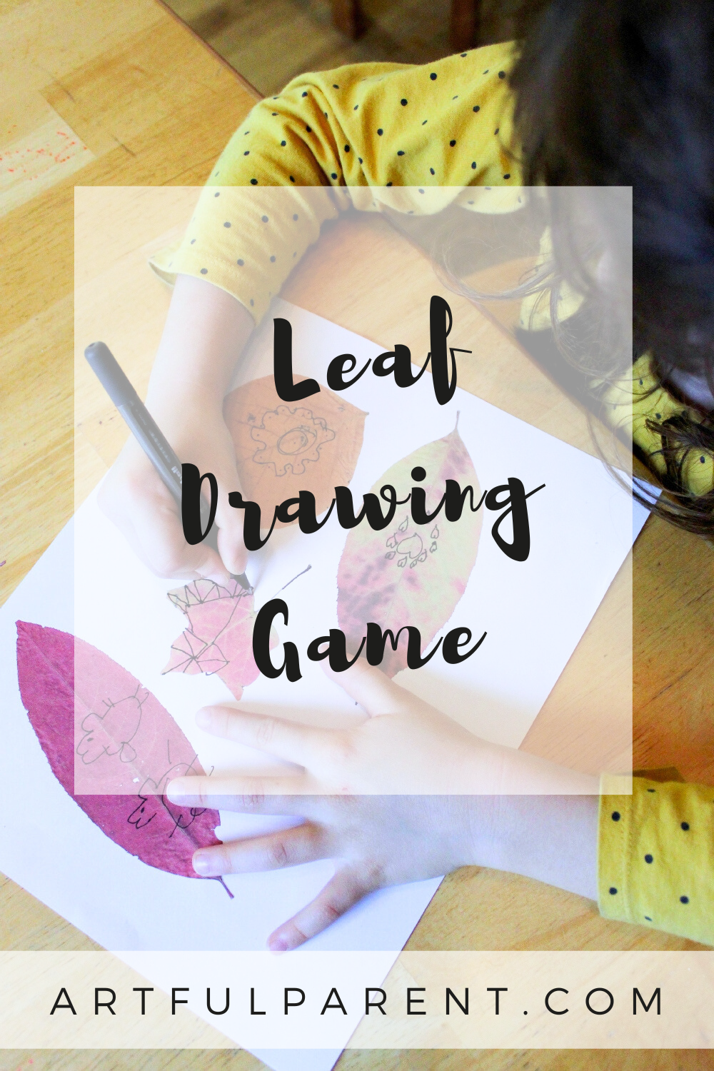 A Fall Leaf Drawing Game for Kids