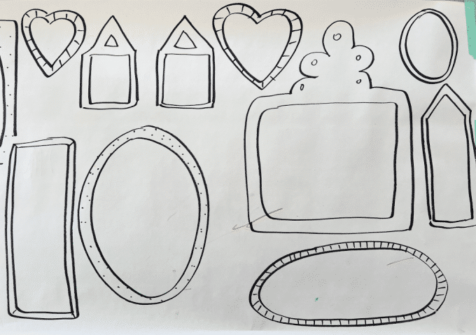 frames on big paper