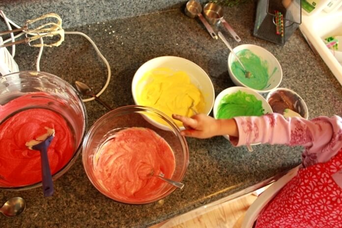 rainbow cake batter
