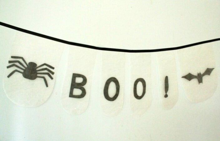 DIY Halloween Bunting fall garlands
