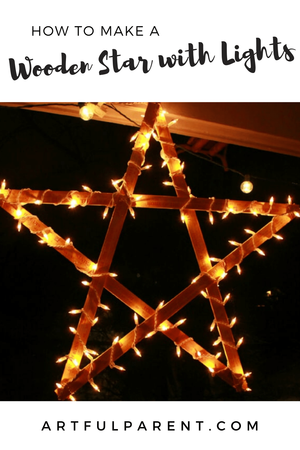 wooden star pinterest