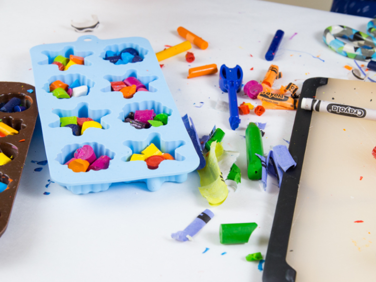 making shaped crayons