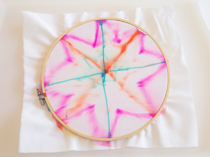 sharpie tie dye star