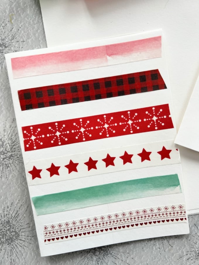 washi tape card