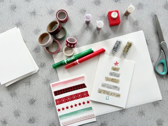 washi tape cards