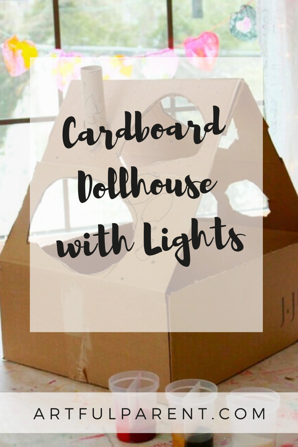 How to Make a Cardboard Dollhouse with Lights