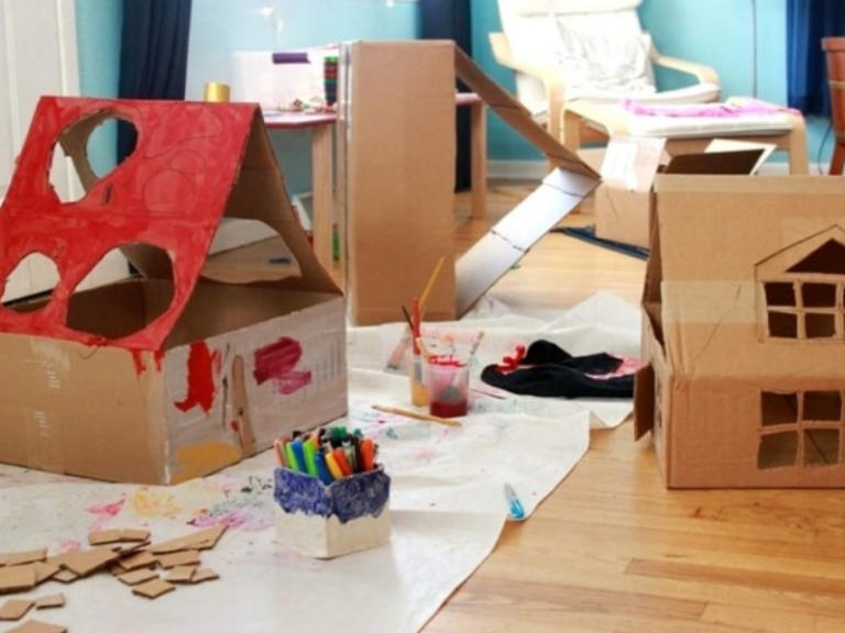 cardboard dollhouses