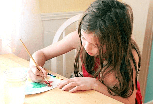 painting a heart