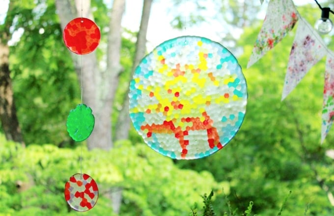 melted bead suncatchers