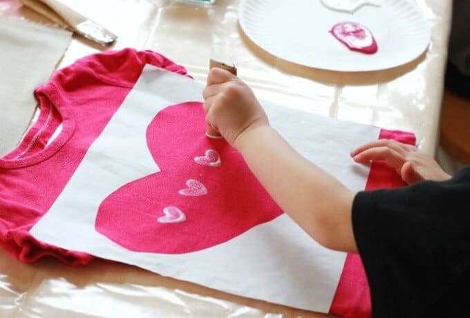 Printing Hearts on a Tshirt