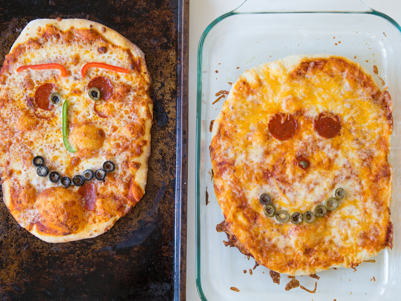 pizza faces
