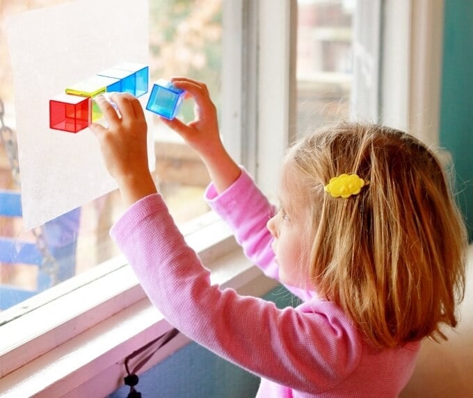 Translucent Light Blocks on the Window