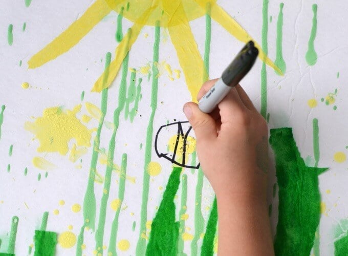 Gravity Painting Activity for Kids