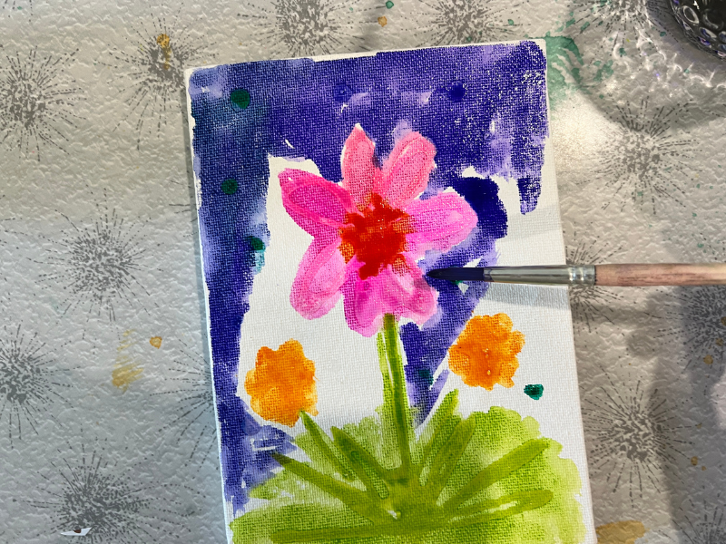 painting on canvas