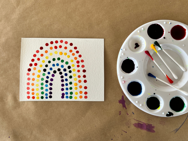 q tip pointillism
