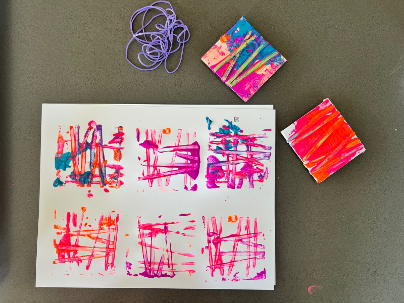 rubber band stamping