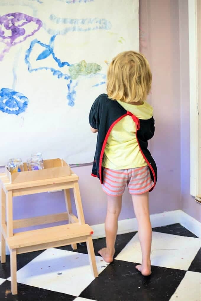 child drill painting