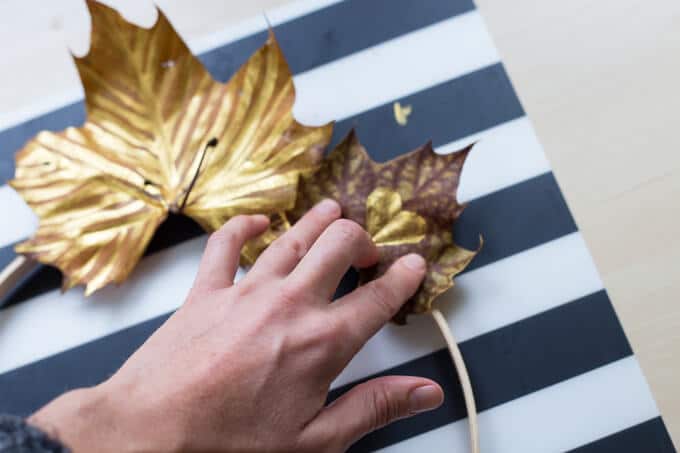 Create This Simple DIY Autumn Leaf Wreath For Fall - Assembling an Autumn Leaf Wreath