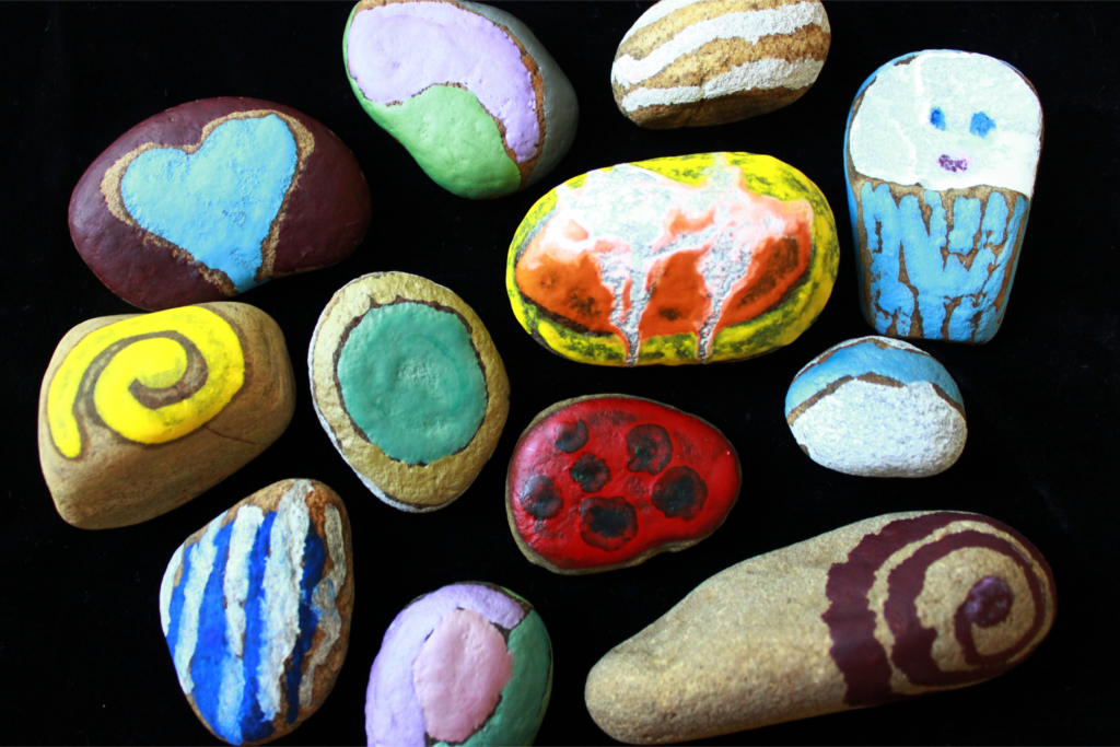 Melted Crayon Rocks