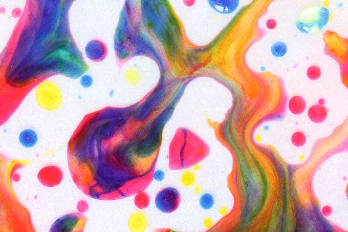 Process Art for Kids - Ooey Gooey Oily Art