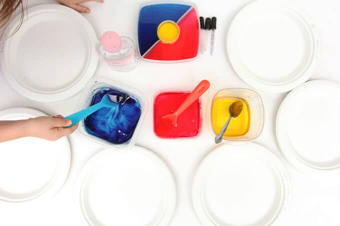 Process Art for Kids - Ooey Gooey Oily Art Materials
