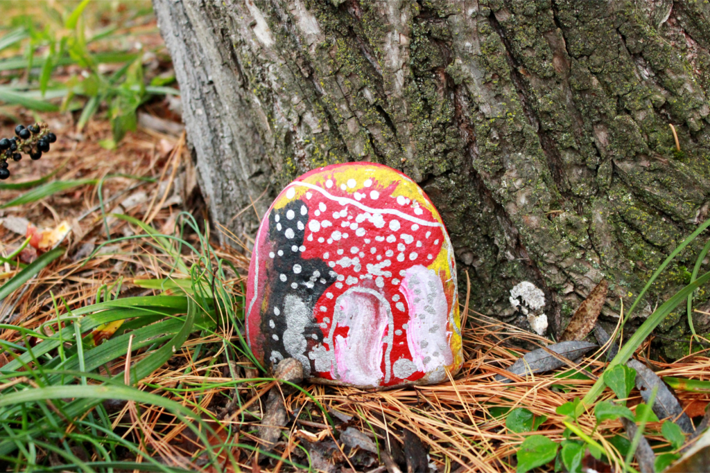painted rock house
