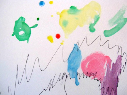 Homemade Watercolor Paints in Action