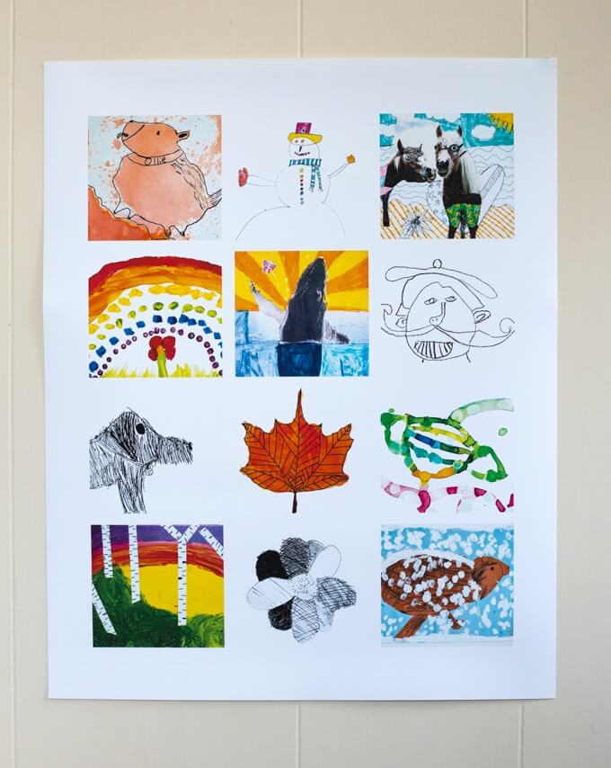Display Kids Art on a Poster