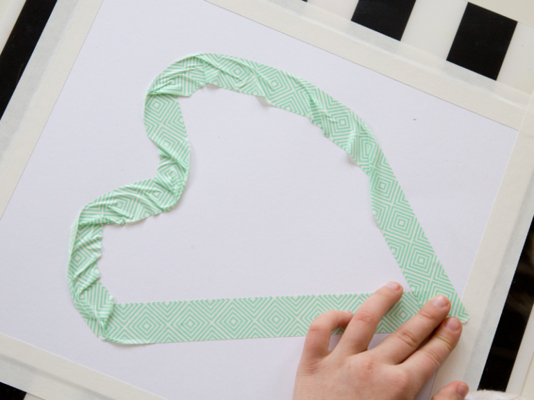 tape in shape of heart