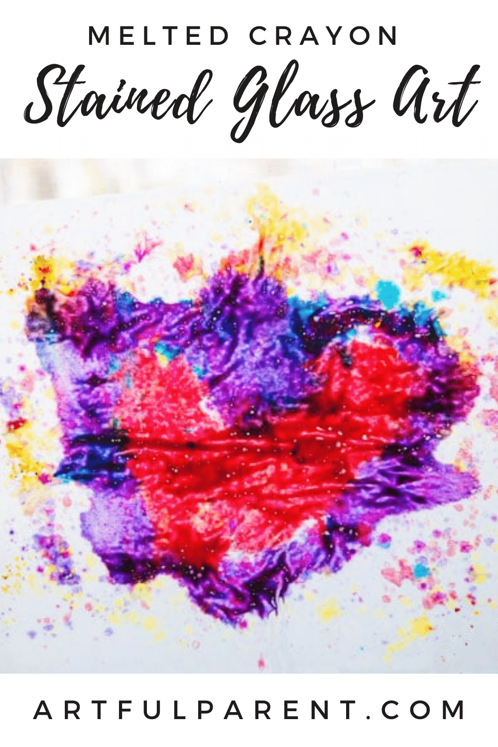 melted crayon stained glass art pinterest