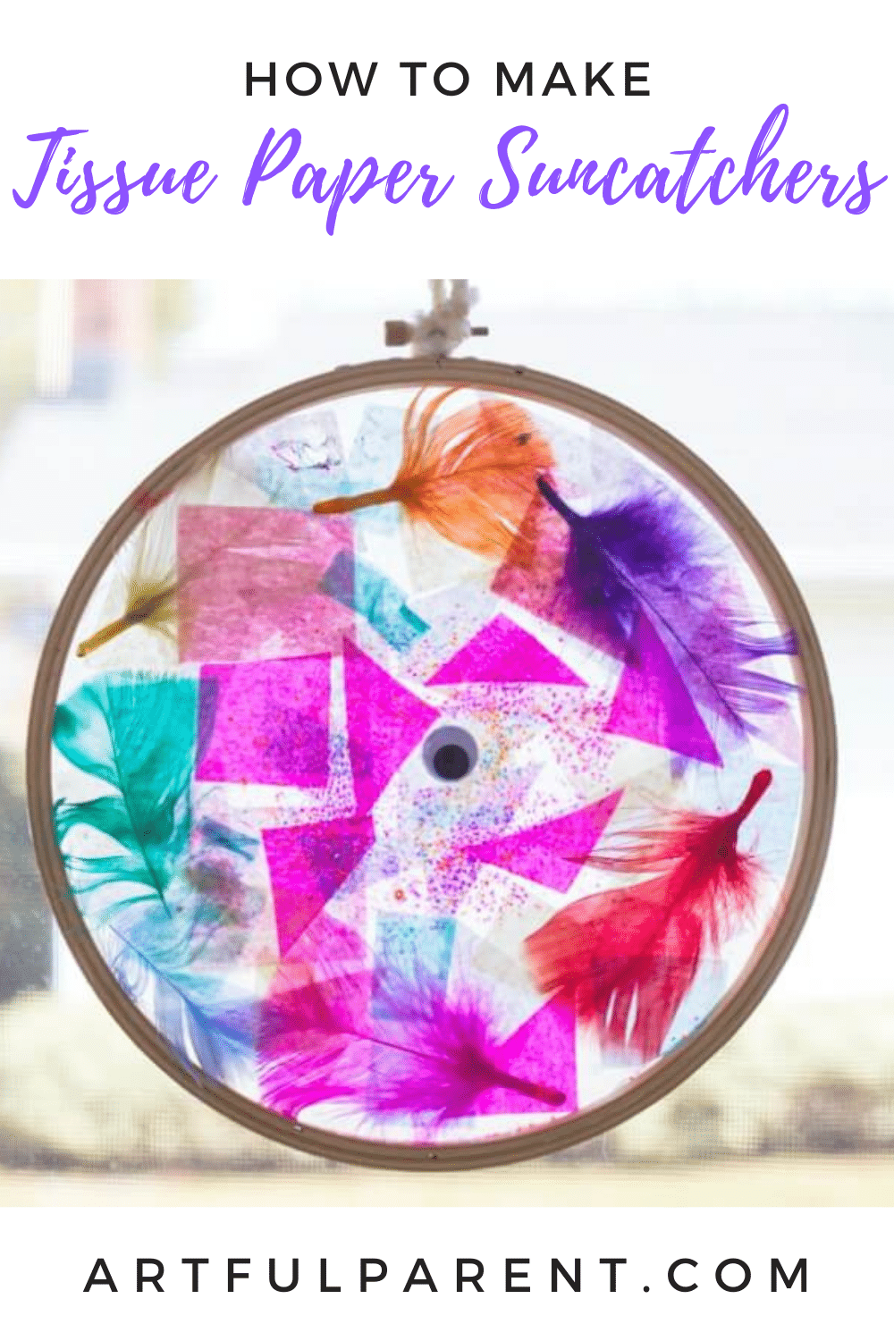tissue paper suncatchers pinterest