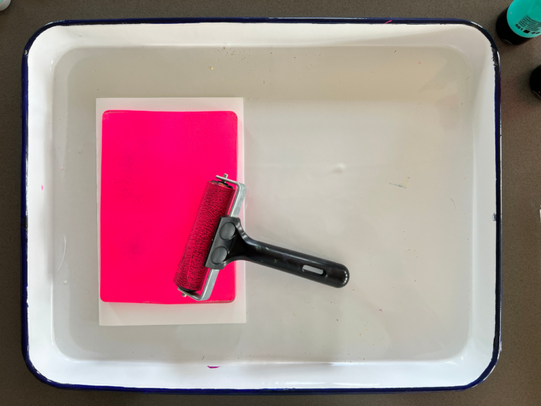 paint on gelli plate