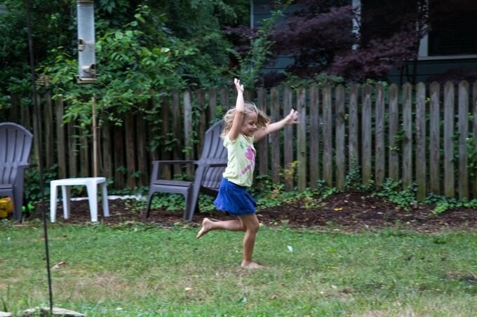 The obstacle course finish line