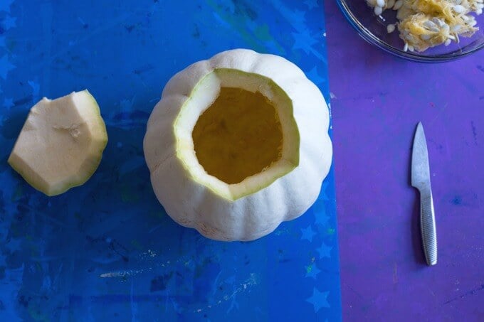 DIY Lite Brite Effect Pumpkin - Hallowing Out the Pumpkin