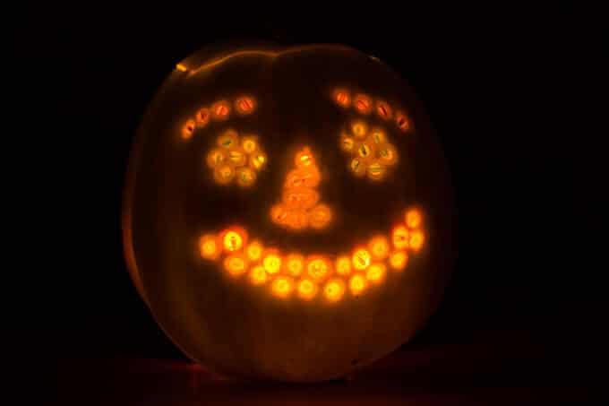 DIY Lite Brite Like Pumpkin