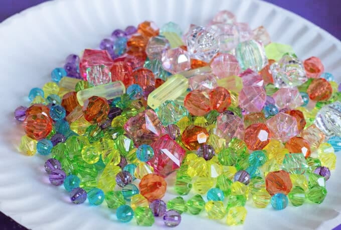 plate of beads
