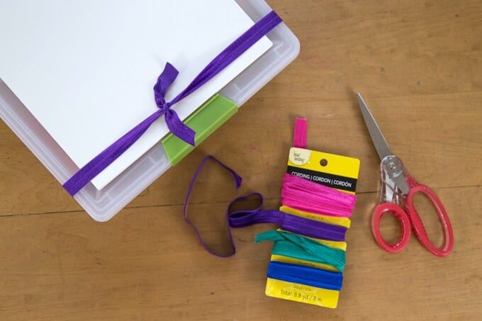 Adding elastic to art kit