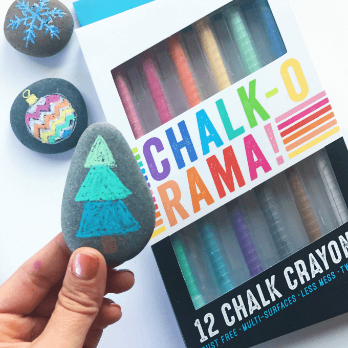 Christmas Keepsake Stones - Chalk Rocks