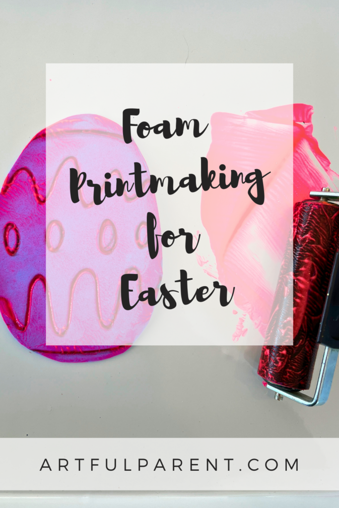 foam printing easter pin