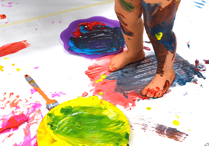 Art with babies and toddlers at Art Crawl