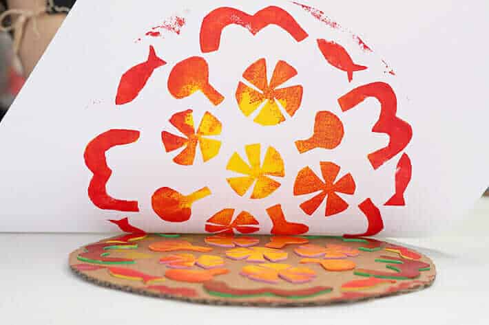 creating a pizza print