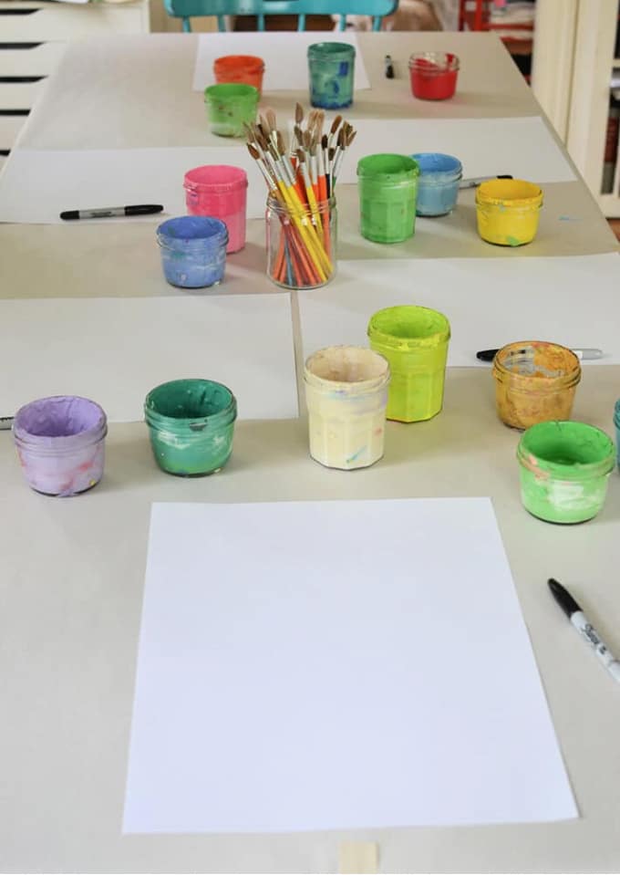 Setting Up for Mother's Day Painting Setting Up for Mothers Day Painting