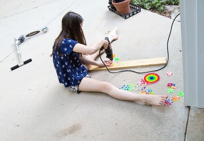 Drilling Hanging Holes in Plastic Beads Suncatchers