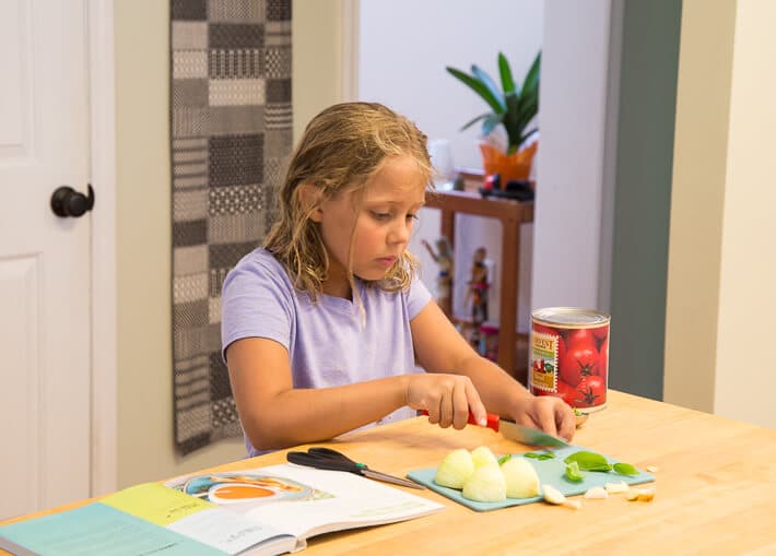 Kids Cooking Dinner with the Ultimate Kids Cookbook