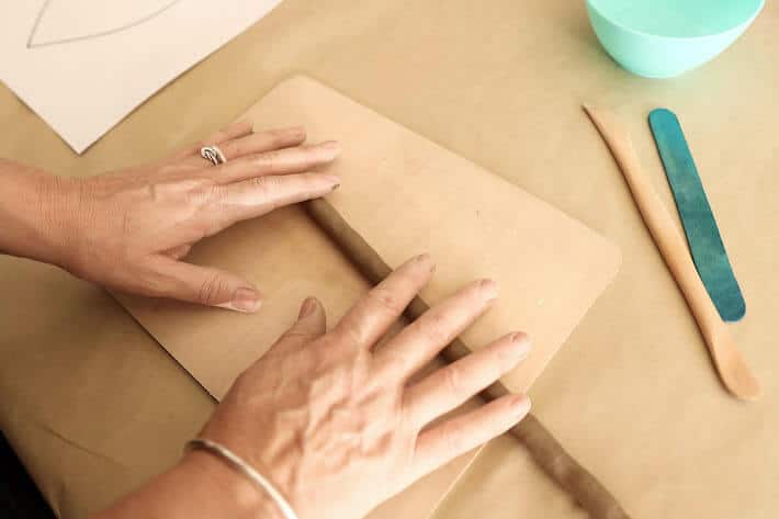 Roling clay coil