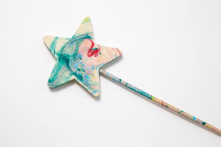 Paper Marbling with Acrylic Paint - marbling ideas and gifts