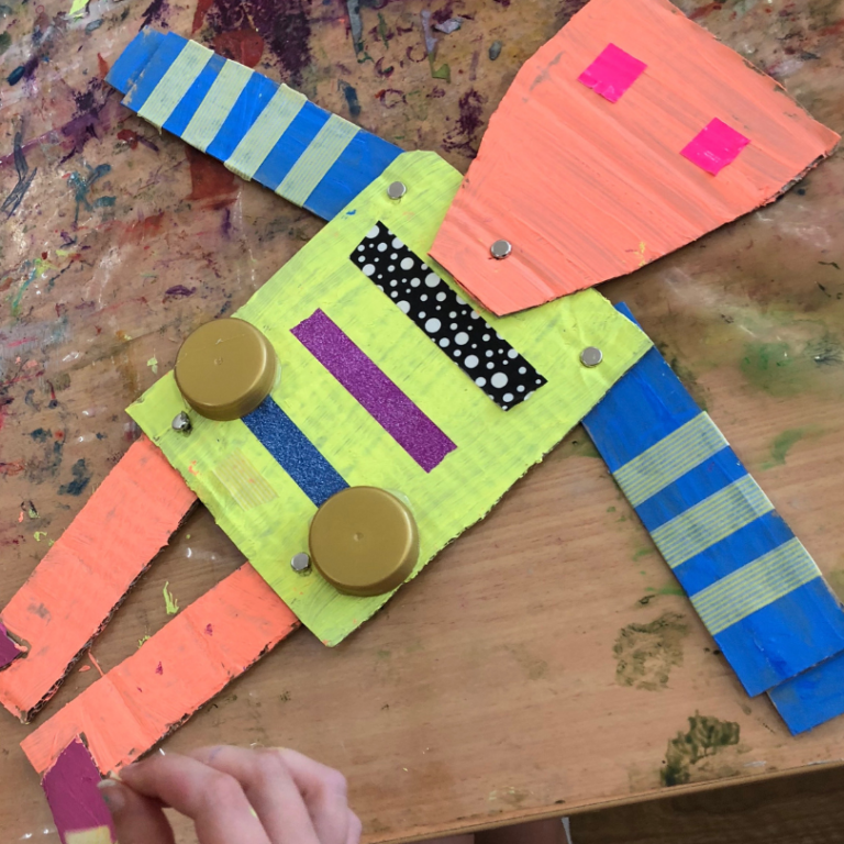 cardboard robot