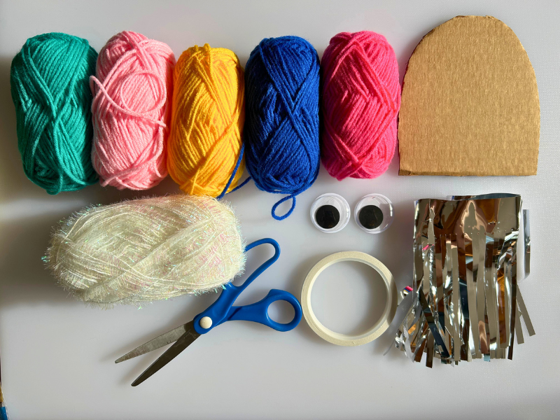 wooly wall hanging materials